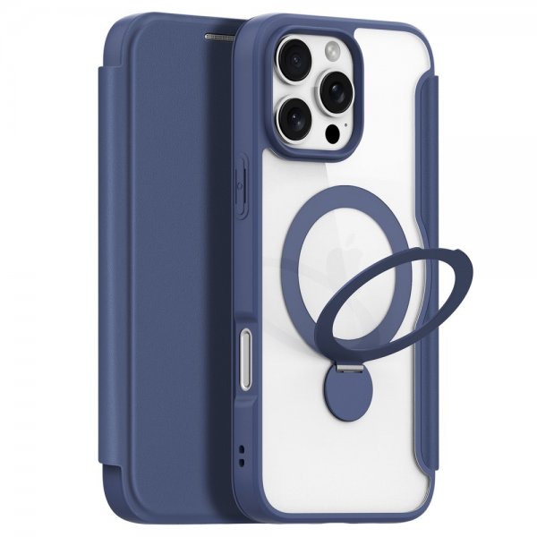 Dux Ducis iPhone 16 Pro Max Etui Skin X Pro Series Kickstand MagSafe Blå
