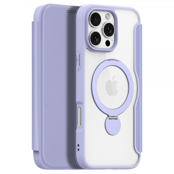 Dux Ducis iPhone 16 Pro Max Etui Skin X Pro Series Kickstand MagSafe Lilla
