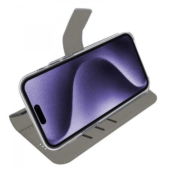 Celly iPhone 16 Pro Max Etui Wally Wallet Case Svart