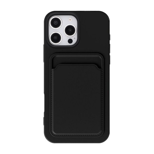 iPhone 16 Pro Max Deksel Kortholder Svart