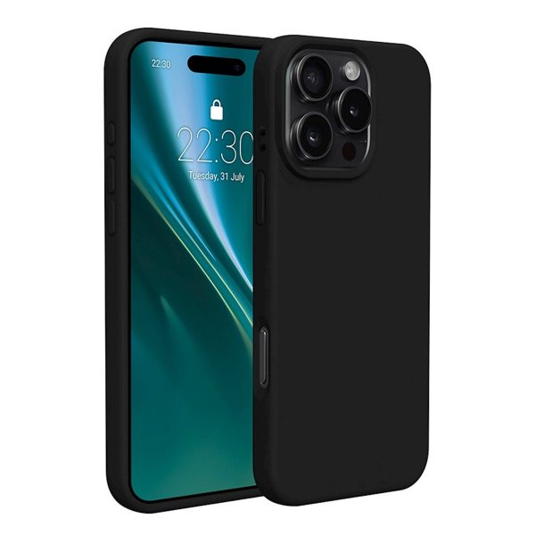 iPhone 16 Pro Max Deksel Silikon Svart