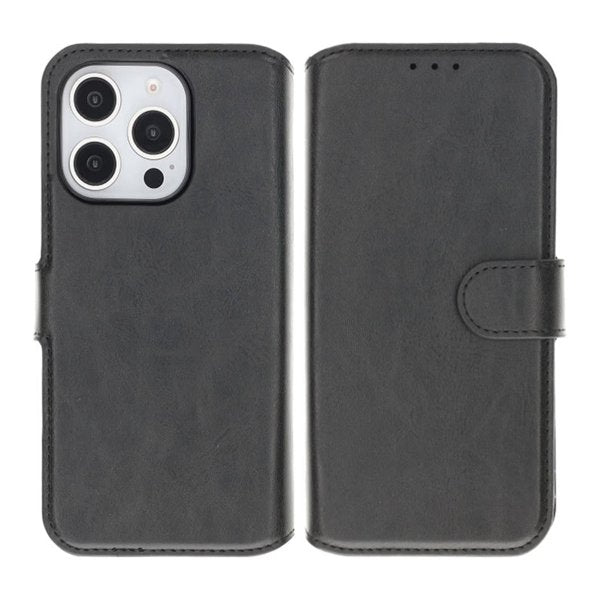 Rvelon iPhone 16 Pro Max Etui Detachable Wallet Case Svart