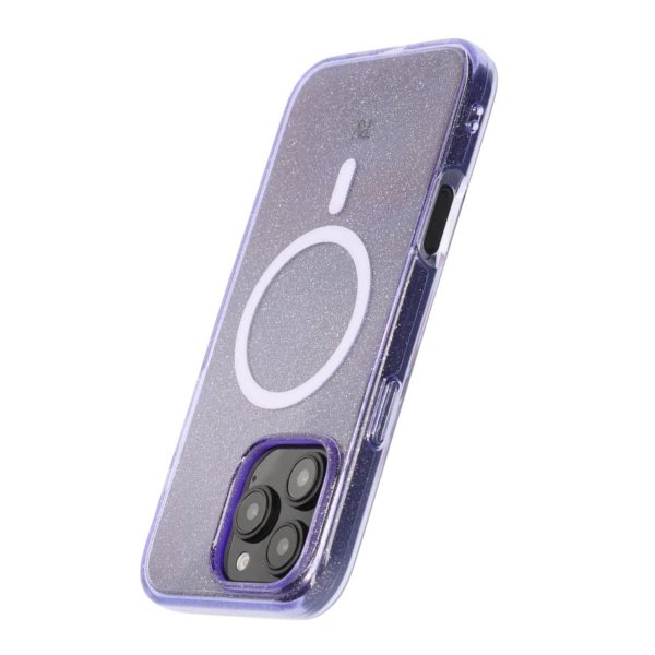 Rvelon iPhone 16 Pro Max Deksel Glitter MagSafe Lilla