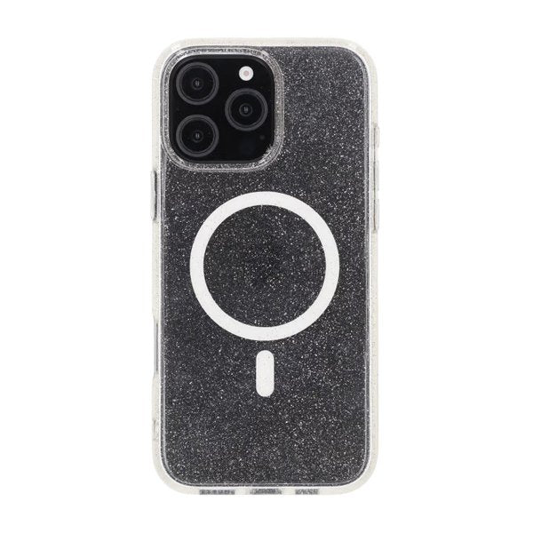 Rvelon iPhone 16 Pro Max Deksel Glitter MagSafe Hvit