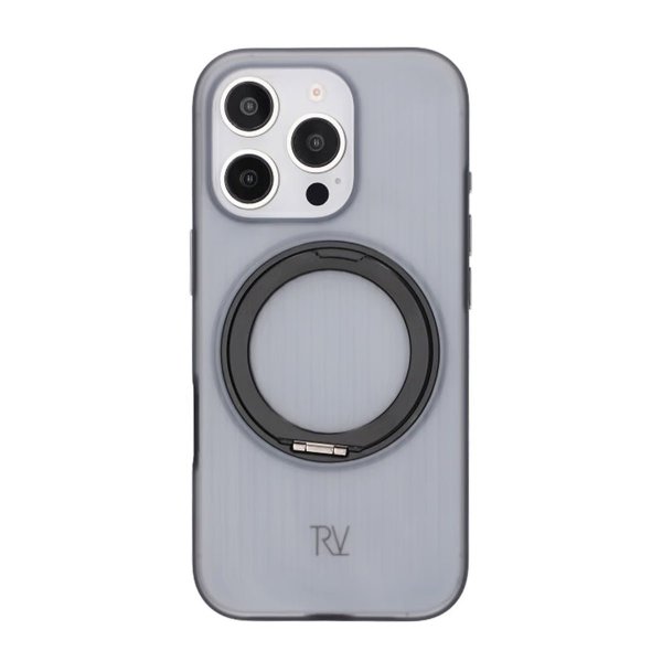 Rvelon iPhone 16 Pro Max Deksel Roterbart Stativ Svart