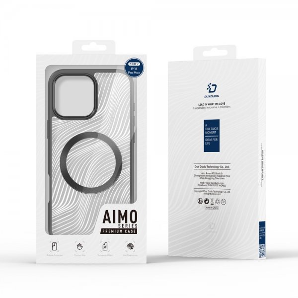 Dux Ducis iPhone 16 Pro Max Deksel Aimo Series MagSafe Svart