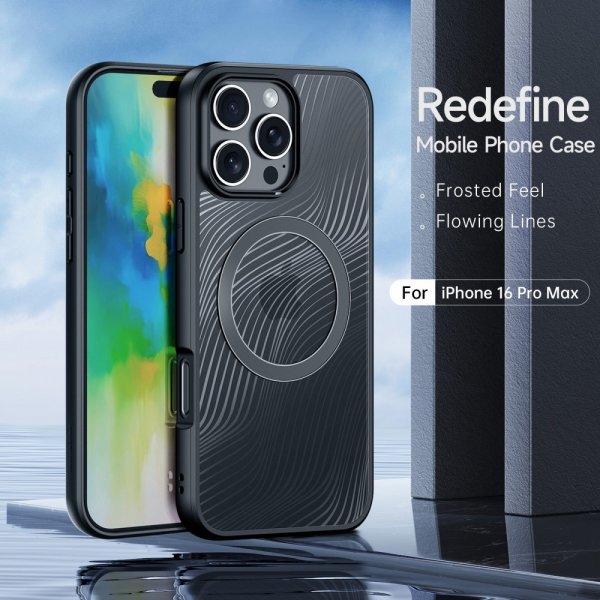 Dux Ducis iPhone 16 Pro Max Deksel Aimo Series MagSafe Svart