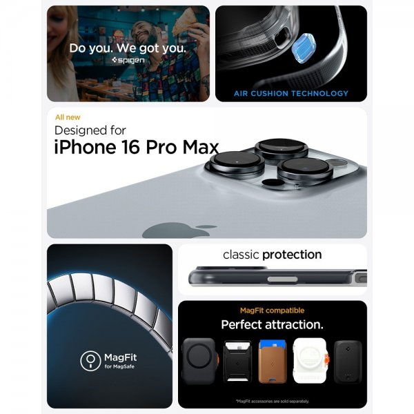 Spigen iPhone 16 Pro Max Deksel Classic C1 MagFit
