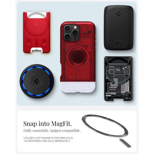 Spigen iPhone 16 Pro Max Deksel Classic C1 MagFit Ruby