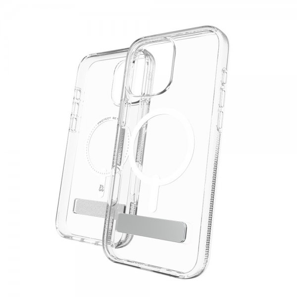 Zagg iPhone 16 Pro Max Deksel Crystal Palace Snap Kickstand Transparent