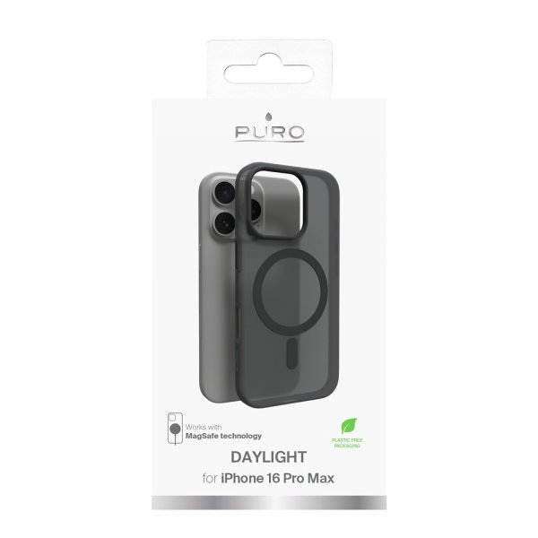 Puro iPhone 16 Pro Max Deksel Daylight MagSafe Svart