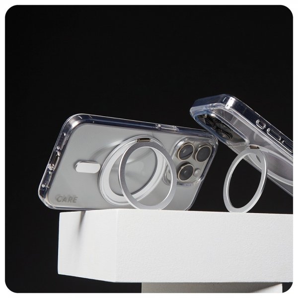 CARE by PanzerGlass iPhone 16 Pro Max Deksel Kickstand MagSafe Sølv