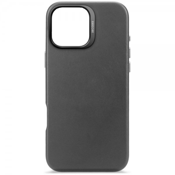 Decoded iPhone 16 Pro Max Deksel Leather Backcover Svart