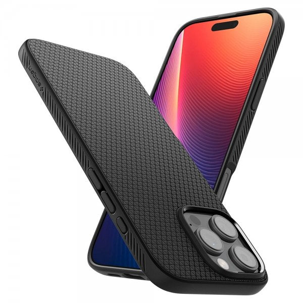 Spigen iPhone 16 Pro Max Deksel Liquid Air Matte Black