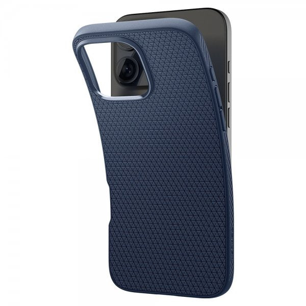 Spigen iPhone 16 Pro Max Deksel Liquid Air Navy Blue