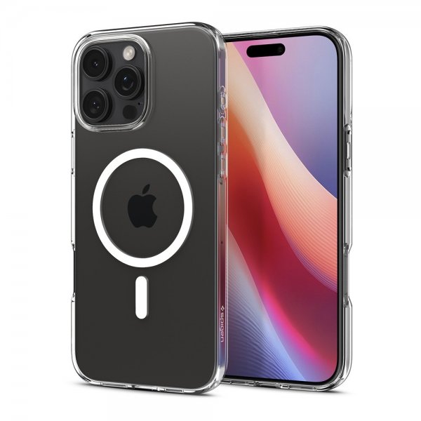 Spigen iPhone 16 Pro Max Deksel Liquid Crystal MagFit Crystal Clear