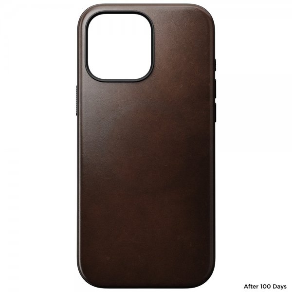Nomad iPhone 16 Pro Max Deksel Modern Leather Case Horween Rustic Brown