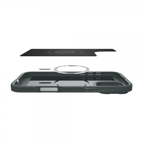 Spigen iPhone 16 Pro Max Deksel Optik Armor MagFit Abyss Green