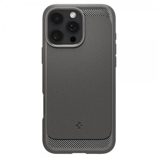 Spigen iPhone 16 Pro Max Deksel Rugged Armor MagFit Grå
