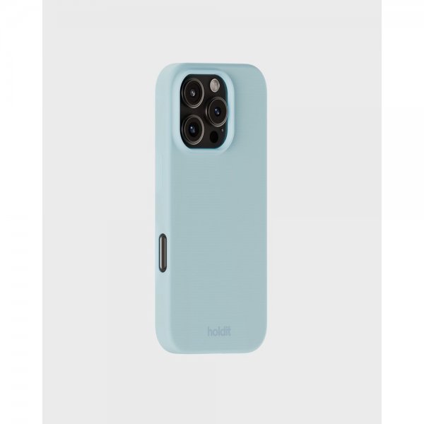 holdit iPhone 16 Pro Max Deksel Silikon Mineral Blue