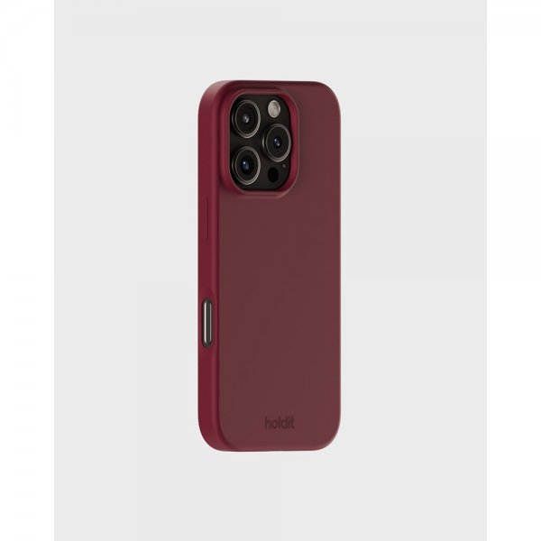 holdit iPhone 16 Pro Max Deksel Silikon Red Velvet