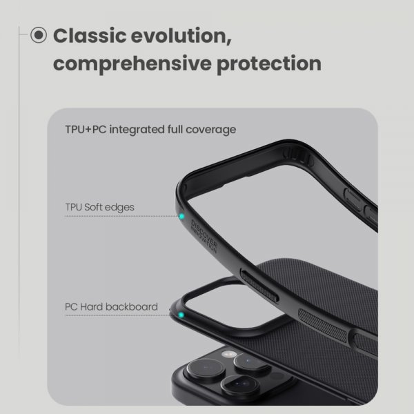 Nillkin iPhone 16 Pro Max Deksel Super Frosted Shield Pro MagSafe Blå