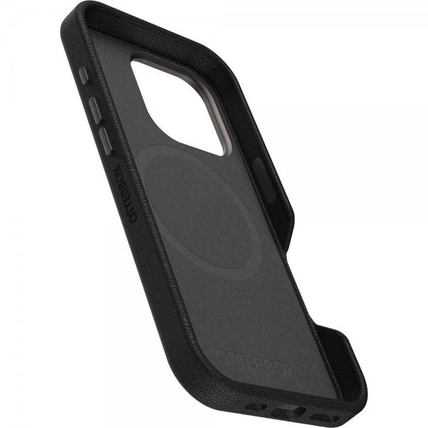 Otterbox iPhone 16 Pro Max Deksel Symmetry Cactus Leather MagSafe Noir Ash
