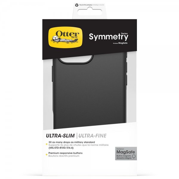 Otterbox iPhone 16 Pro Max Deksel Symmetry MagSafe Svart