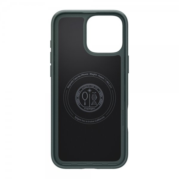Spigen iPhone 16 Pro Max Deksel Thin Fit MagFit Abyss Green