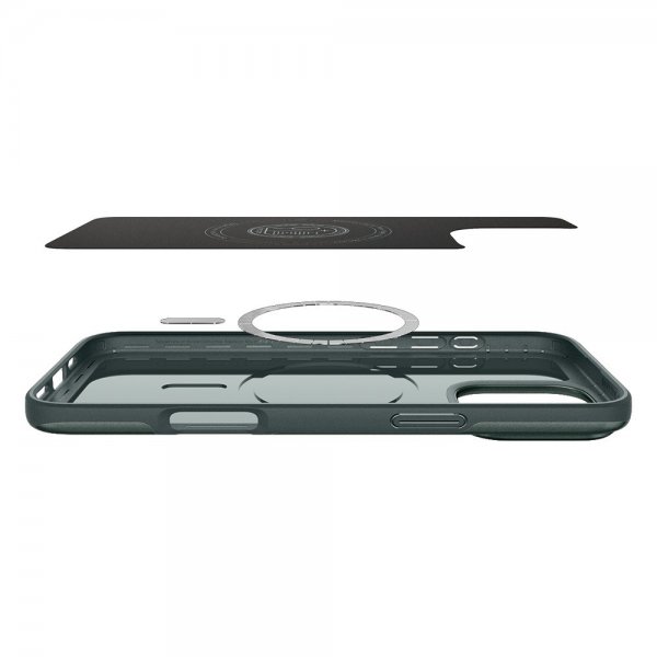 Spigen iPhone 16 Pro Max Deksel Thin Fit MagFit Abyss Green