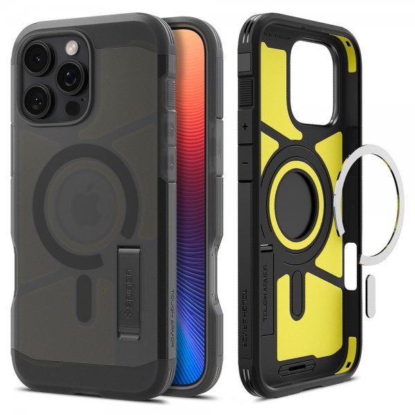 Spigen iPhone 16 Pro Max Deksel Tough Armor MagFit Frost Black