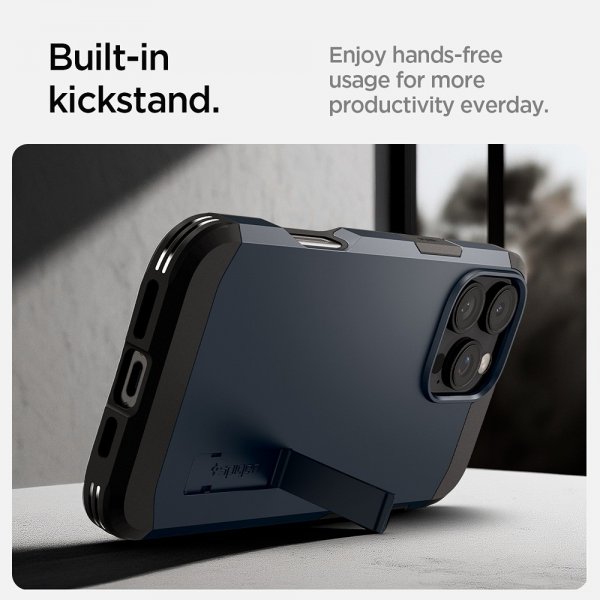 Spigen iPhone 16 Pro Max Deksel Tough Armor MagFit Metal Slate