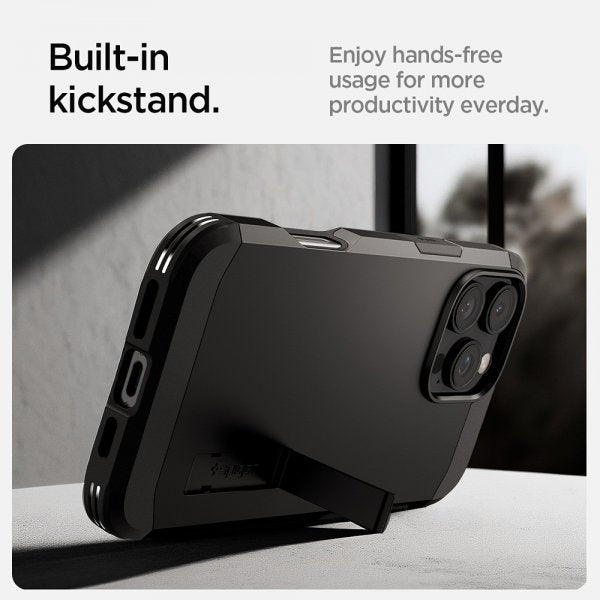 Spigen iPhone 16 Pro Max Deksel Tough Armor MagFit Svart