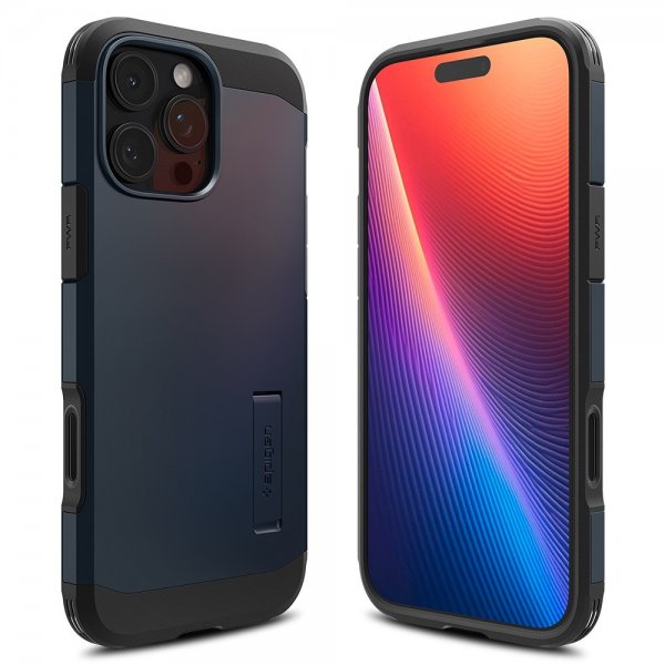 Spigen iPhone 16 Pro Max Deksel Tough Armor T MagFit Metal Slate