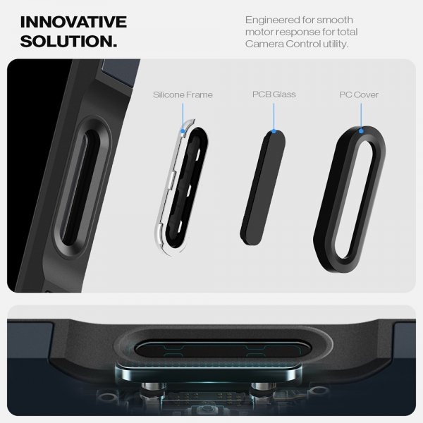 Spigen iPhone 16 Pro Max Deksel Tough Armor T MagFit Metal Slate