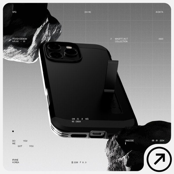 Spigen iPhone 16 Pro Max Deksel Tough Armor T MagFit Svart