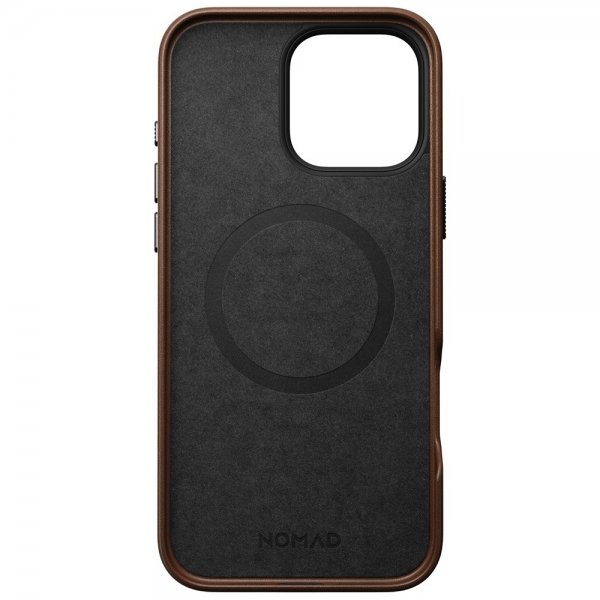Nomad iPhone 16 Pro Max Deksel Traditional Leather Case Brun