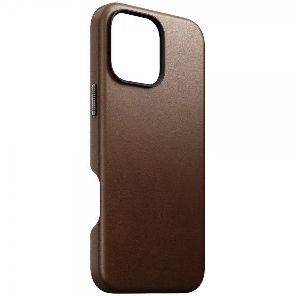 Nomad iPhone 16 Pro Max Deksel Traditional Leather Case Brun