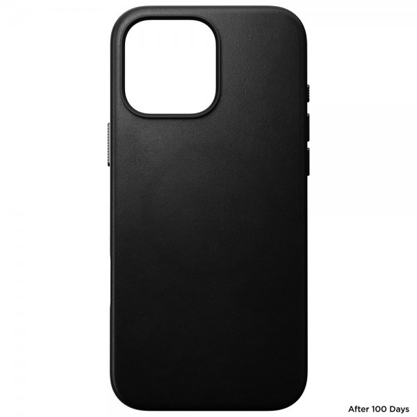 Nomad iPhone 16 Pro Max Deksel Traditional Leather Case Svart