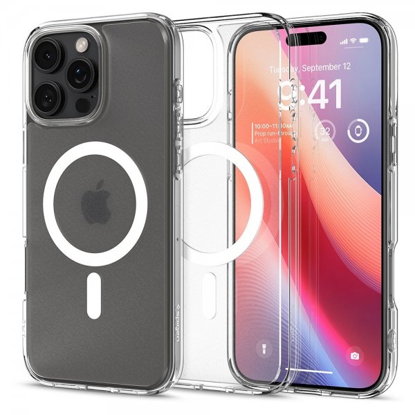 Spigen iPhone 16 Pro Max Deksel Ultra Hybrid MagFit Frost Clear