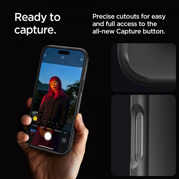Spigen iPhone 16 Pro Max Deksel Ultra Hybrid Matte Svart