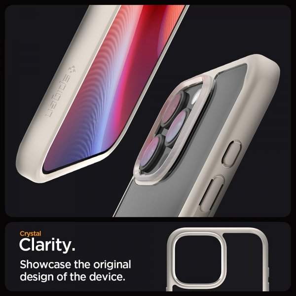 Spigen iPhone 16 Pro Max Deksel Ultra Hybrid Natural Titanium