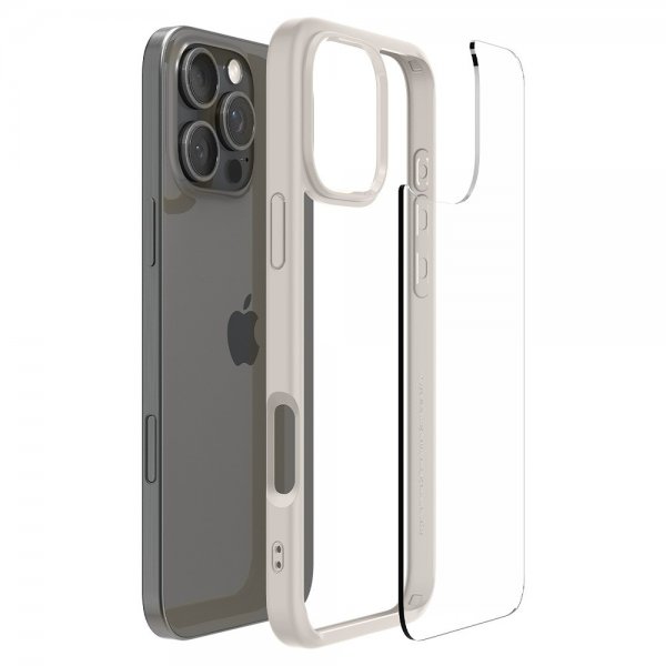 Spigen iPhone 16 Pro Max Deksel Ultra Hybrid Natural Titanium