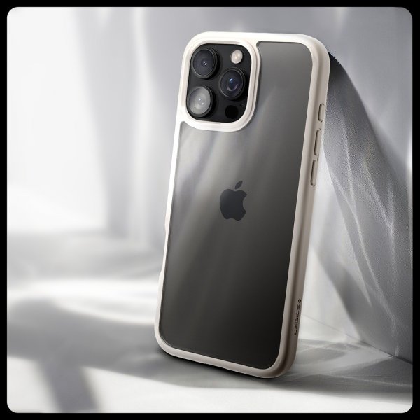 Spigen iPhone 16 Pro Max Deksel Ultra Hybrid Natural Titanium