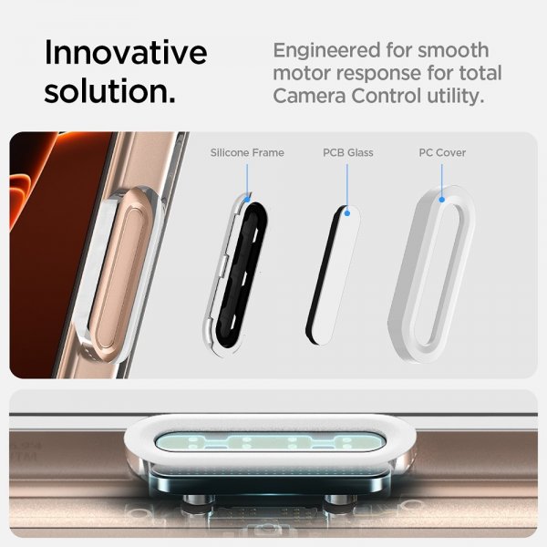 Spigen iPhone 16 Pro Max Deksel Ultra Hybrid T MagFit Clear White
