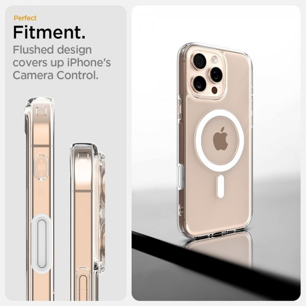 Spigen iPhone 16 Pro Max Deksel Ultra Hybrid T MagFit Clear White