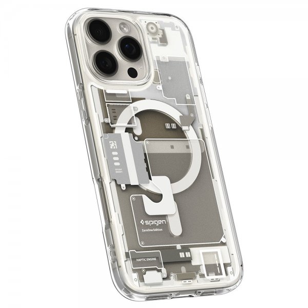 Spigen iPhone 16 Pro Max Deksel Ultra Hybrid Zero One MagFit Natural Titanium