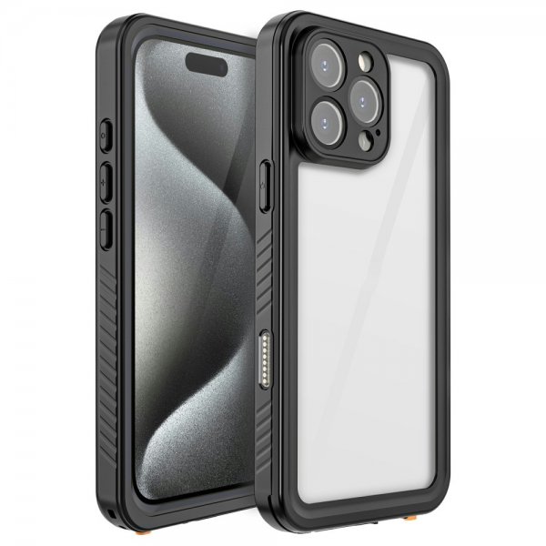 Redpepper iPhone 16 Pro Max Deksel Vanntett IP68 Svart