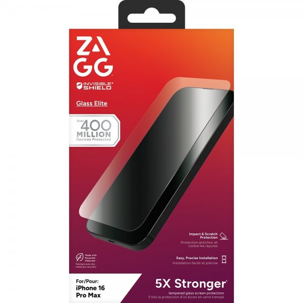 Zagg InvisibleShield iPhone 16 Pro Max Skjermbeskytter Glass Elite