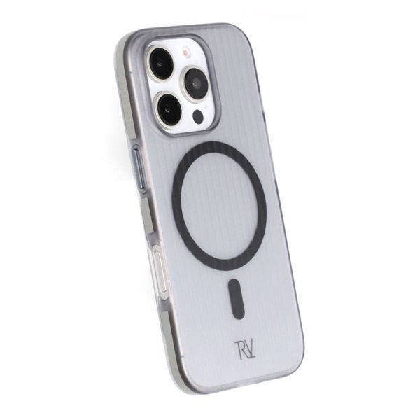 Rvelon iPhone 16 Pro Deksel Korrugerte MagSafe Grå